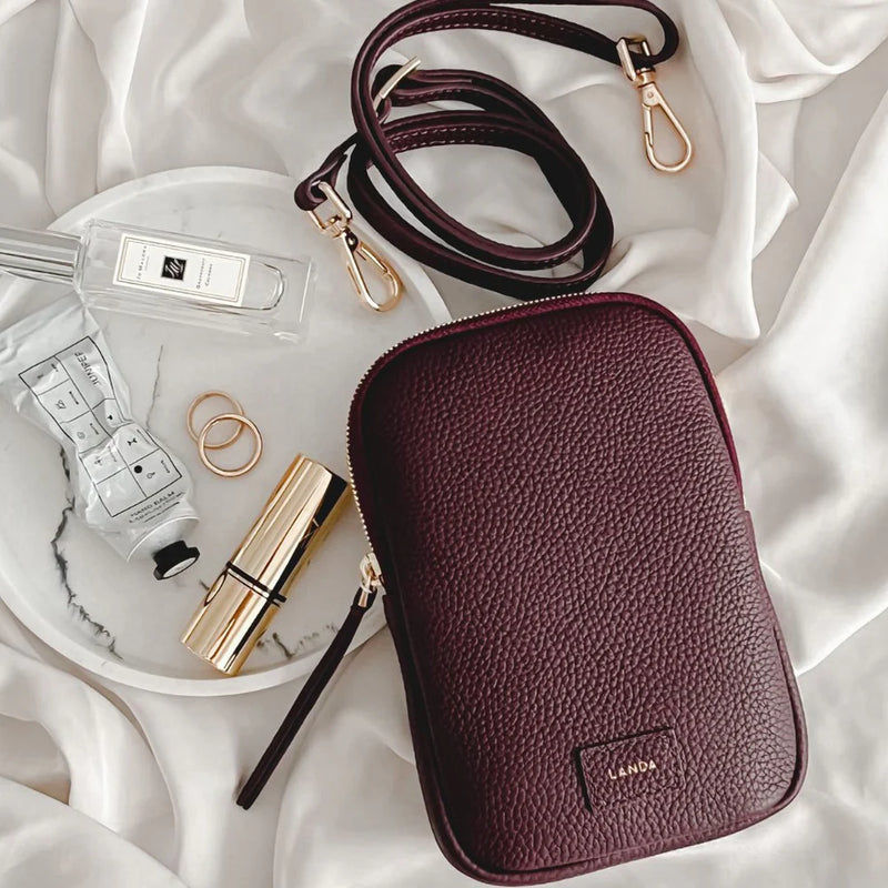 Cassia Phone Bag | Burgandy