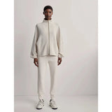 Ashbury Zip Through Sweat | Ivory Marl