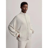 Ashbury Zip Through Sweat | Ivory Marl