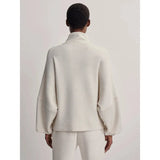 Ashbury Zip Through Sweat | Ivory Marl