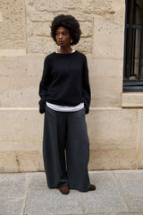 Elias barrel pant | Dark grey