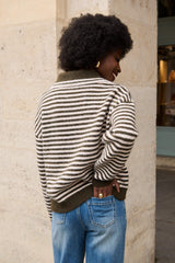 Stripe Collar Knit