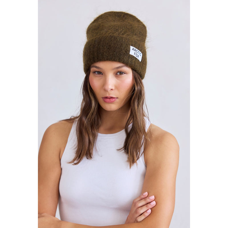 Mohair Hat | dark kelp