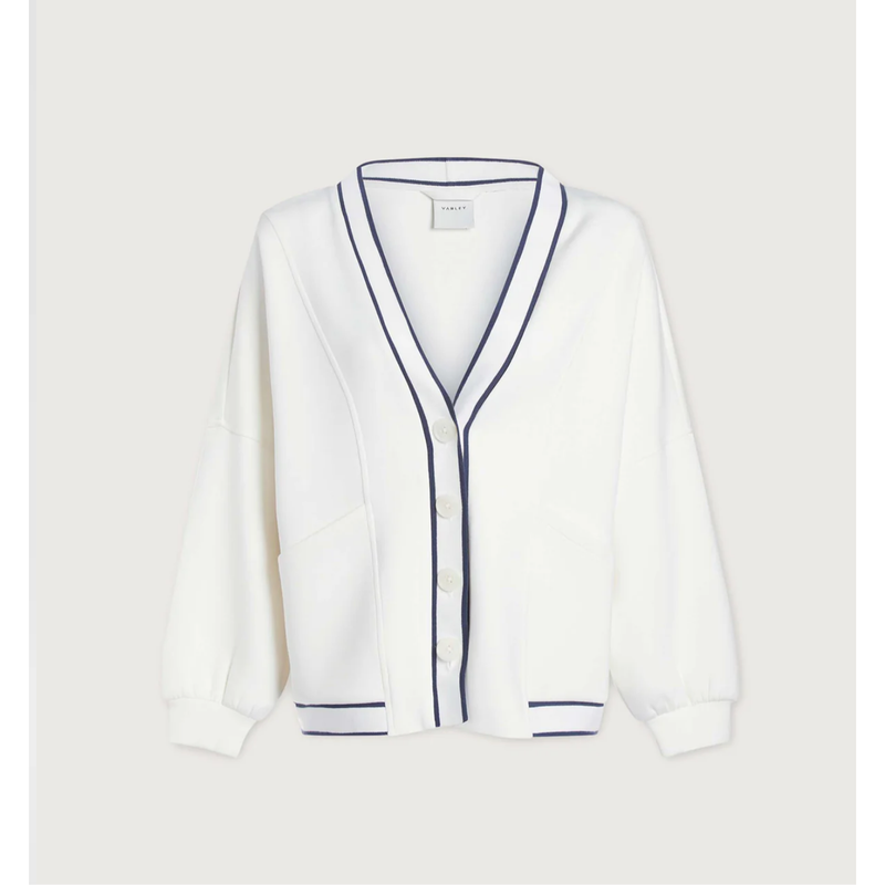 Decker off court Cardigan | White