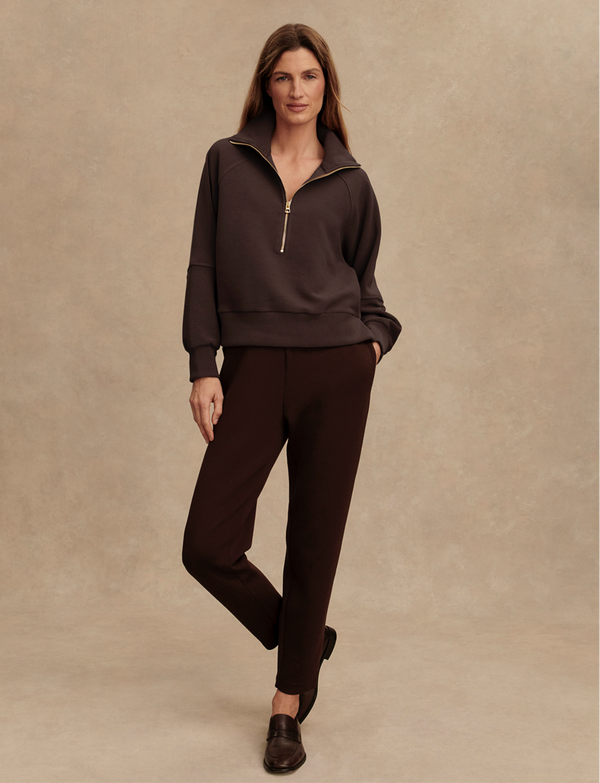 Milano Half Zip | Coffee Bean