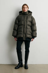 Riya puffer | black olive