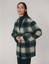 Alderton Check Scarf coat