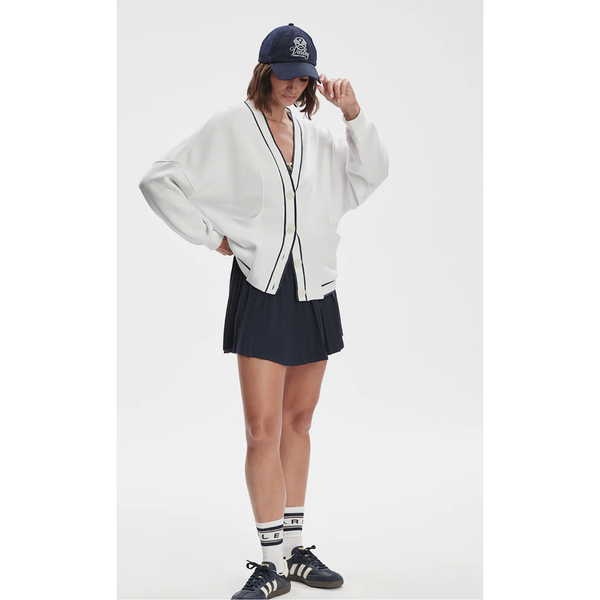 Decker off court Cardigan | White