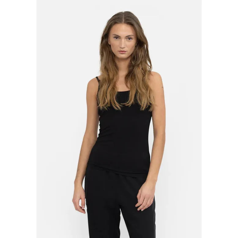 Penelope Singlet Top | Black