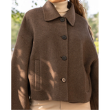 Wool Mix Coat | Chocolate
