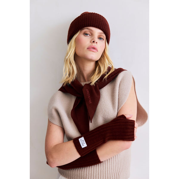 Merino mittens | dark walnut