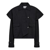 Kesha cape jacket | Black