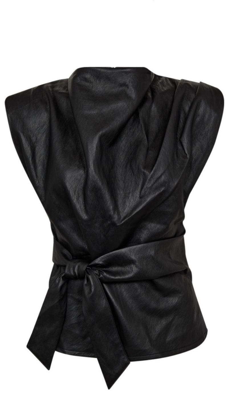 Gitt Top | Faux Leather