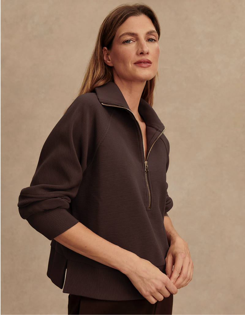 Milano Half Zip | Coffee Bean