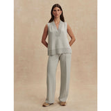 Wide leg pant 28” | blue clay