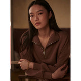 Hawley Half Zip | cinnamon