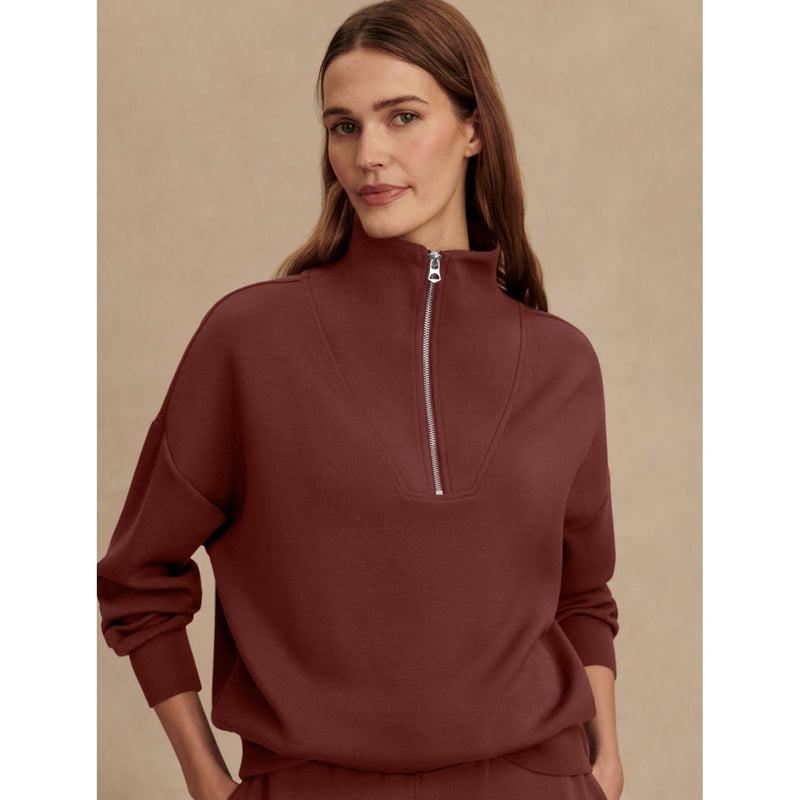 Hawley Half Zip | cinnamon