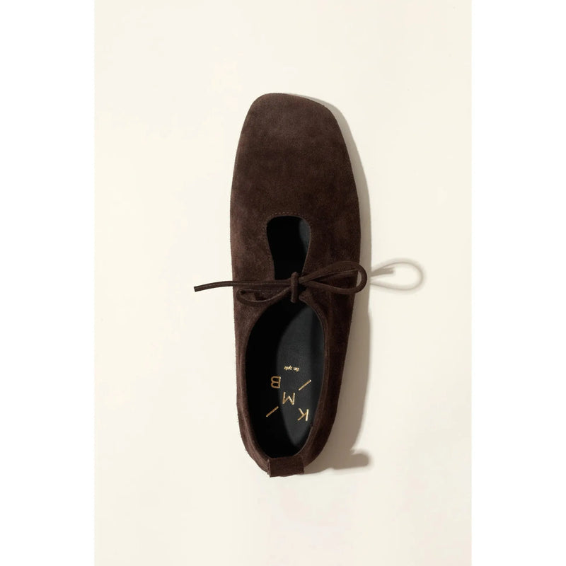 Katy soft Leather Flat | Chocolate