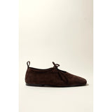Katy soft Leather Flat | Chocolate