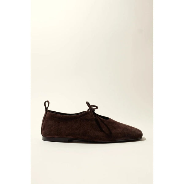 Katy soft Leather Flat | Chocolate