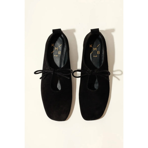 Katy soft Leather Flat | Black