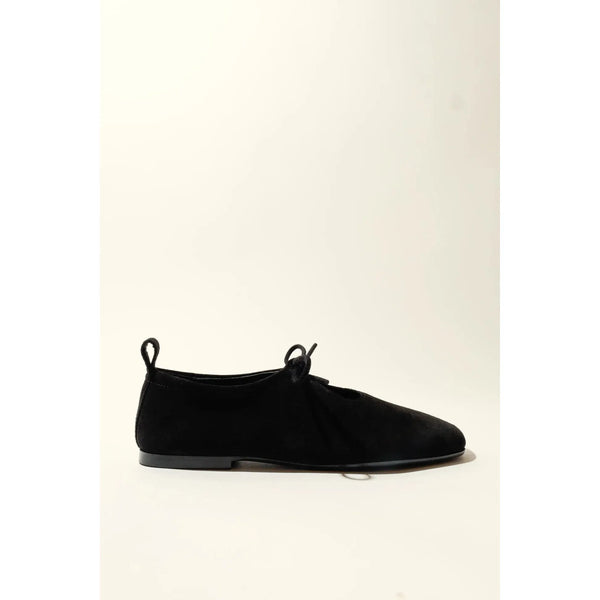 Katy soft Leather Flat | Black