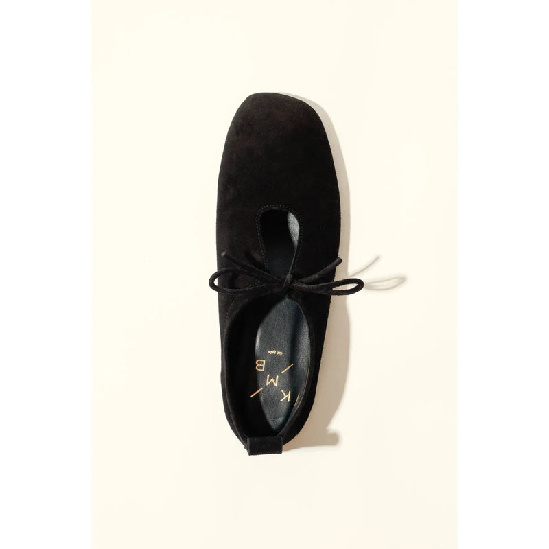 Katy soft Leather Flat | Black