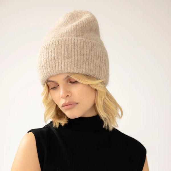 Alpaca Beanie | Iced Taupe