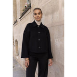 Wool Mix Coat | Black