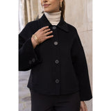 Wool Mix Coat | Black