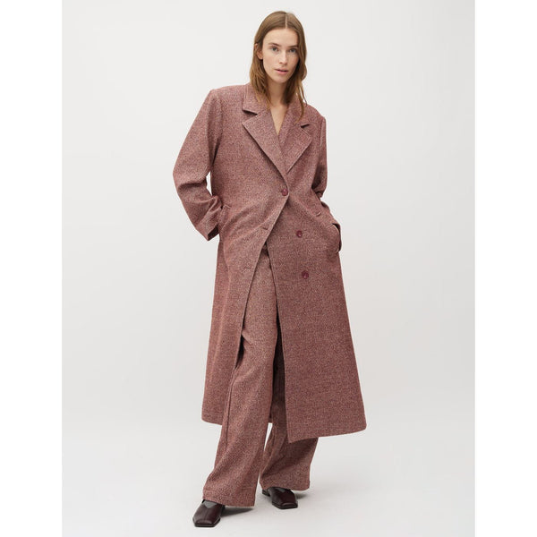 Dyani herringbone Coat | Fig