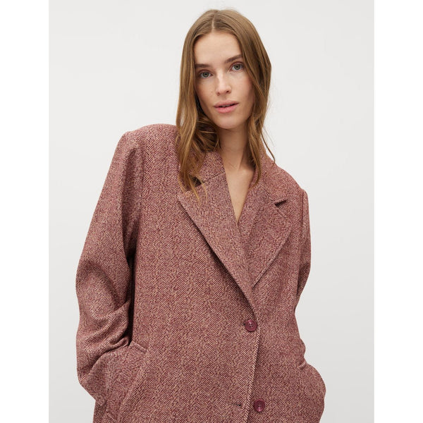 Dyani herringbone Coat | Fig
