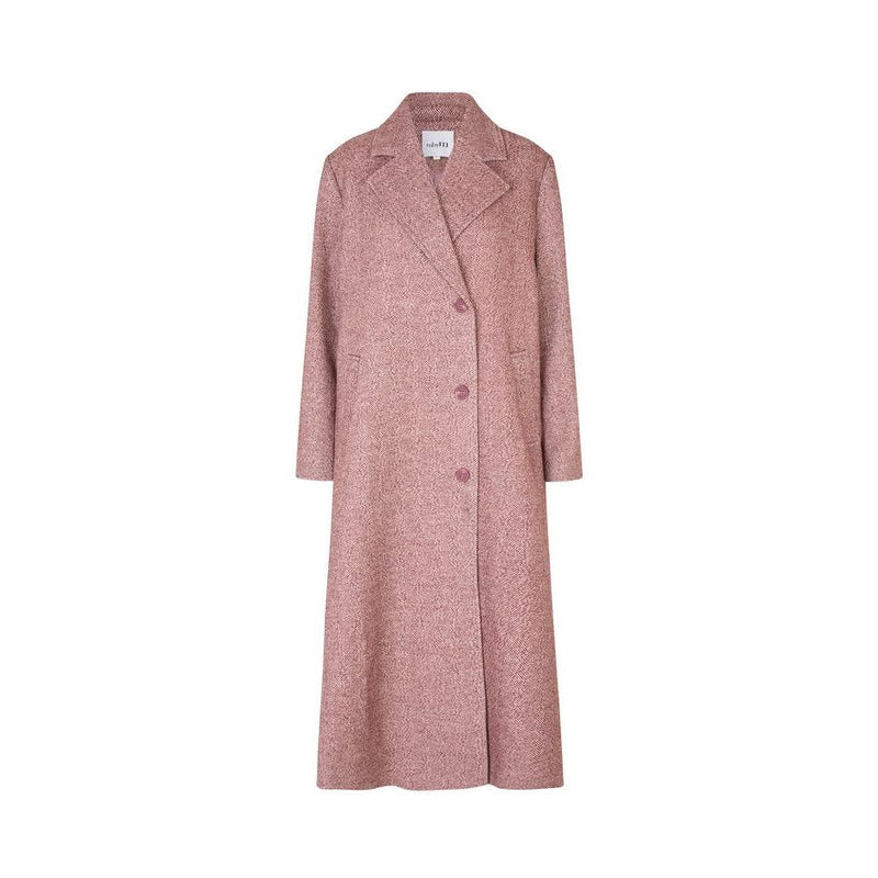 Dyani herringbone Coat | Fig