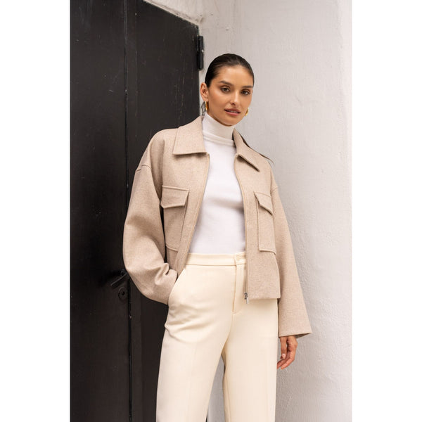Box jacket | Oat