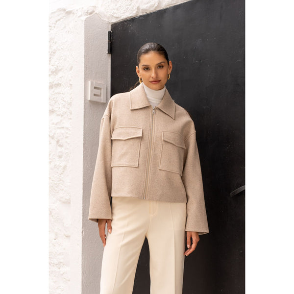 Box jacket | Oat