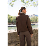 Box jacket | Dark brown
