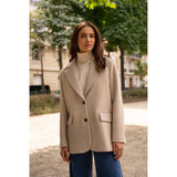Wool Blazer | Brown