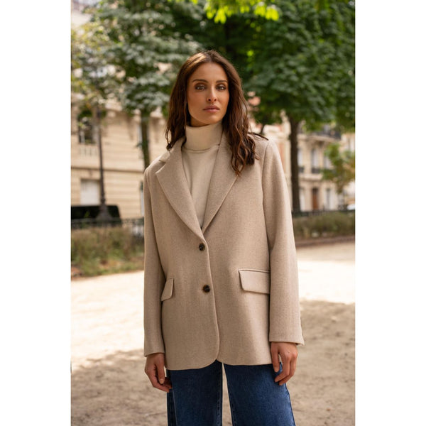 Wool Blazer | Oat