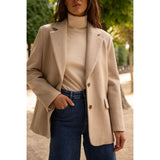Wool Blazer | Oat