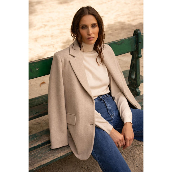 Wool Blazer | Oat