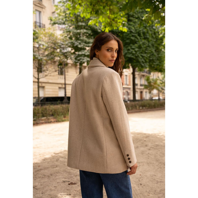 Wool Blazer | Oat
