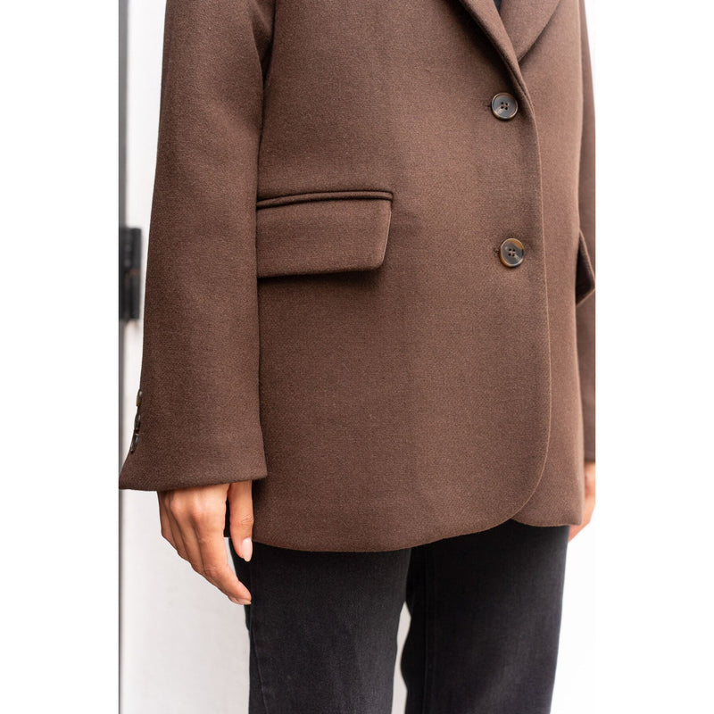 Wool Blazer | Brown