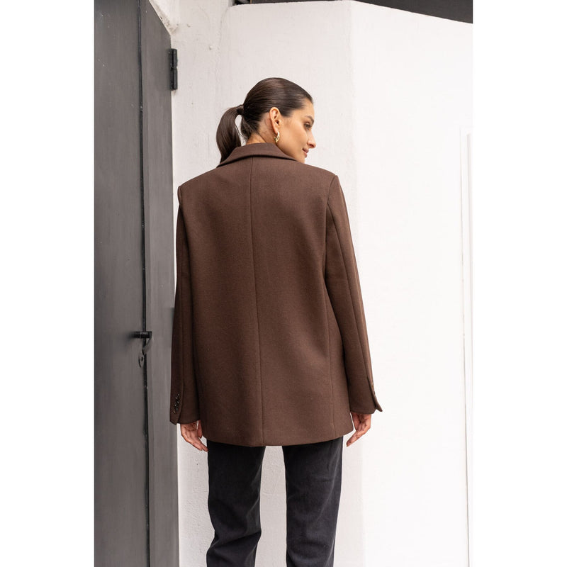Wool Blazer | Brown