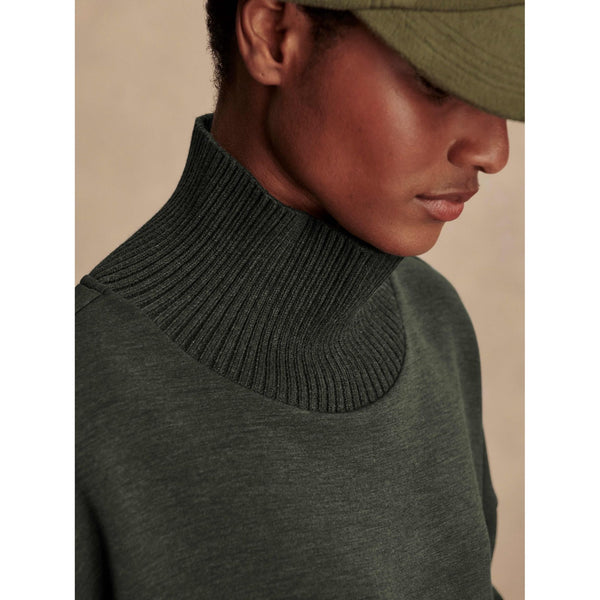 Barker High neck | olive marl