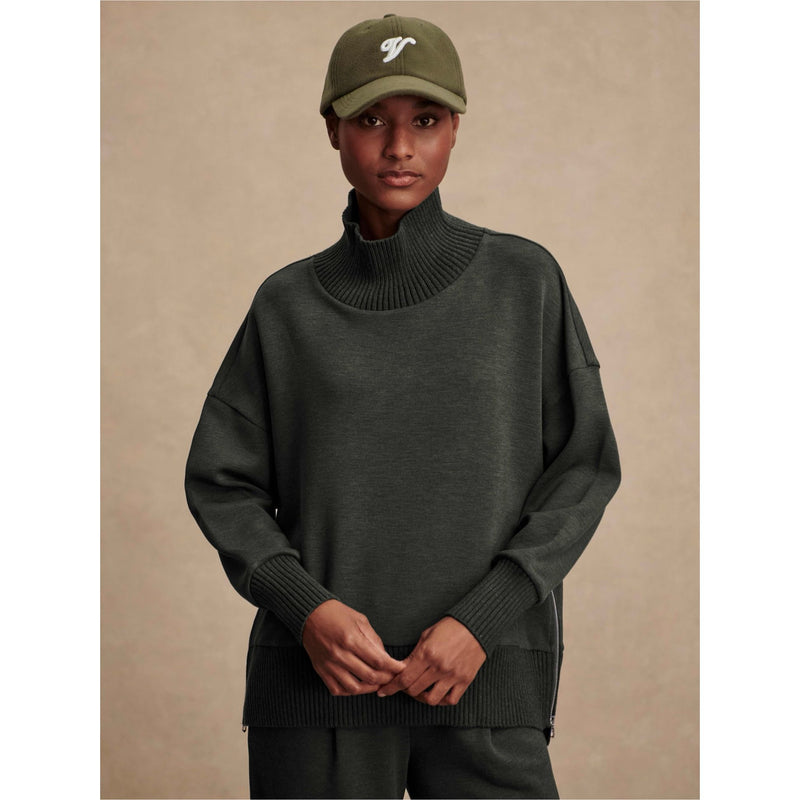 Barker High neck | olive marl