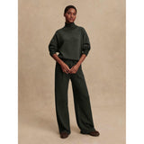 Wide Leg Pant | Olive marl