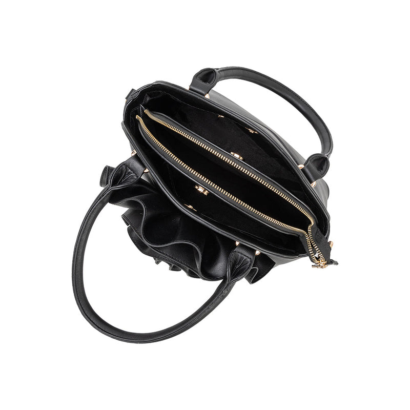 Roxanne Flower Bag | Black