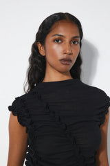 Mia wool top | black