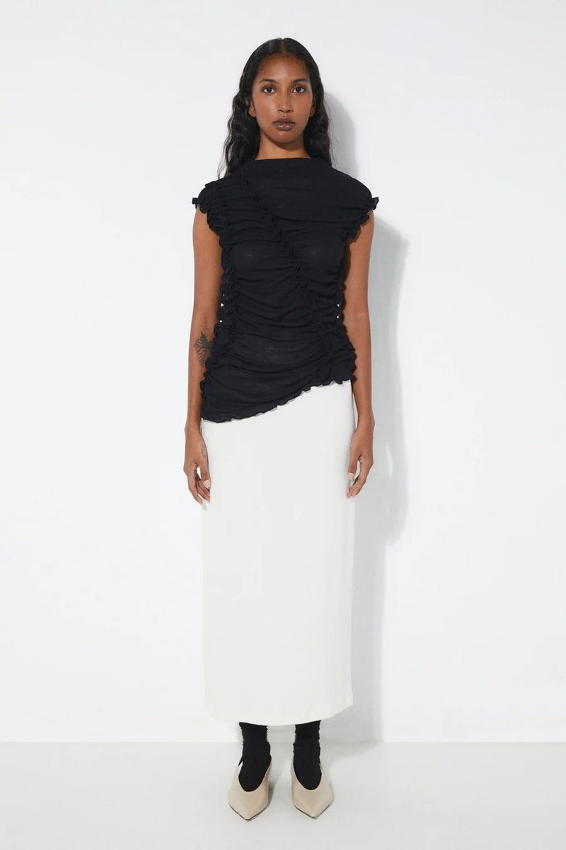 Mia wool top | black