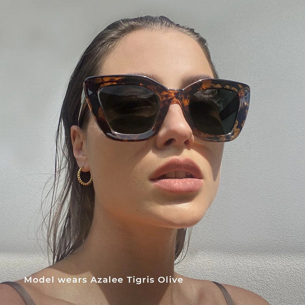 Azalee Glasses| Tigris Olive